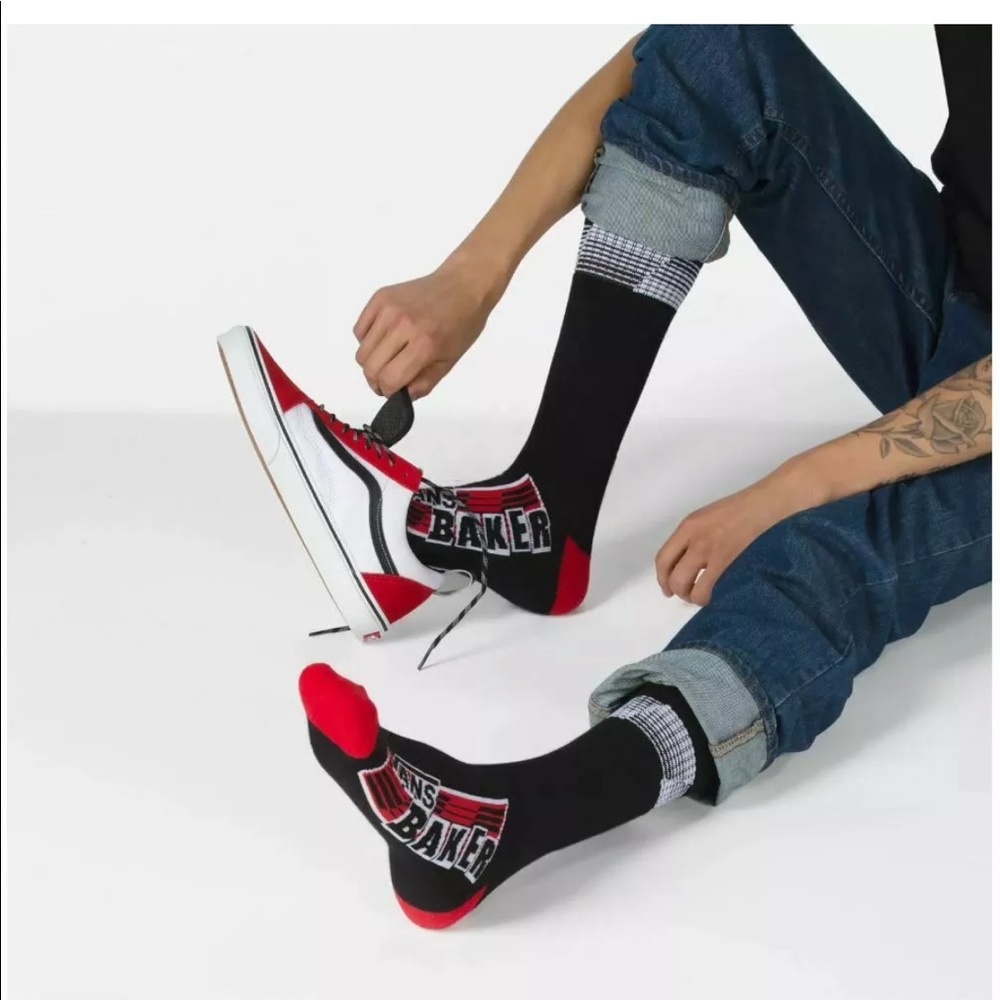 Vans Baker Socks Skateboarding Mens crew
